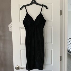 Fashion Nova Strappy Black Dres